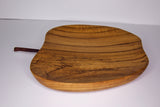 Teak Wood Food Plate - Apple