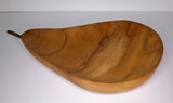 Teak Wood Food Plate - Pear